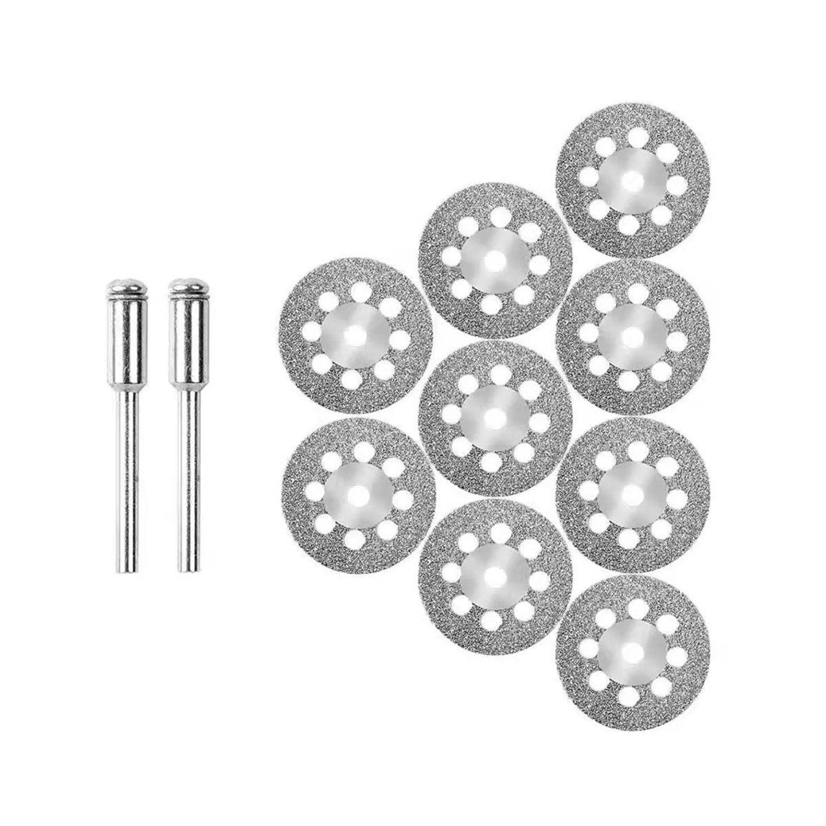12PCS Diamond Cut Discs Blades Drill Bit Set for Dremel Rotary Tool Multi Use