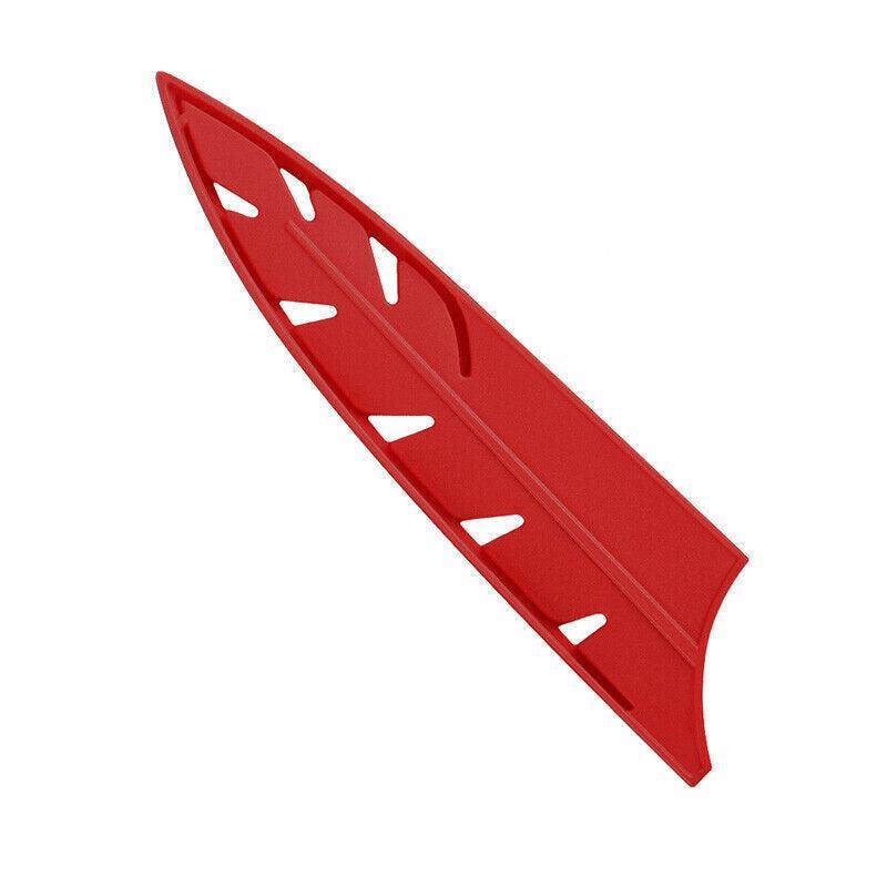 Plastic Knife Sheath Edge Guard Cover Scabbard Slicing Blade Red Protector Chef - Japanese Scabbard- 5in