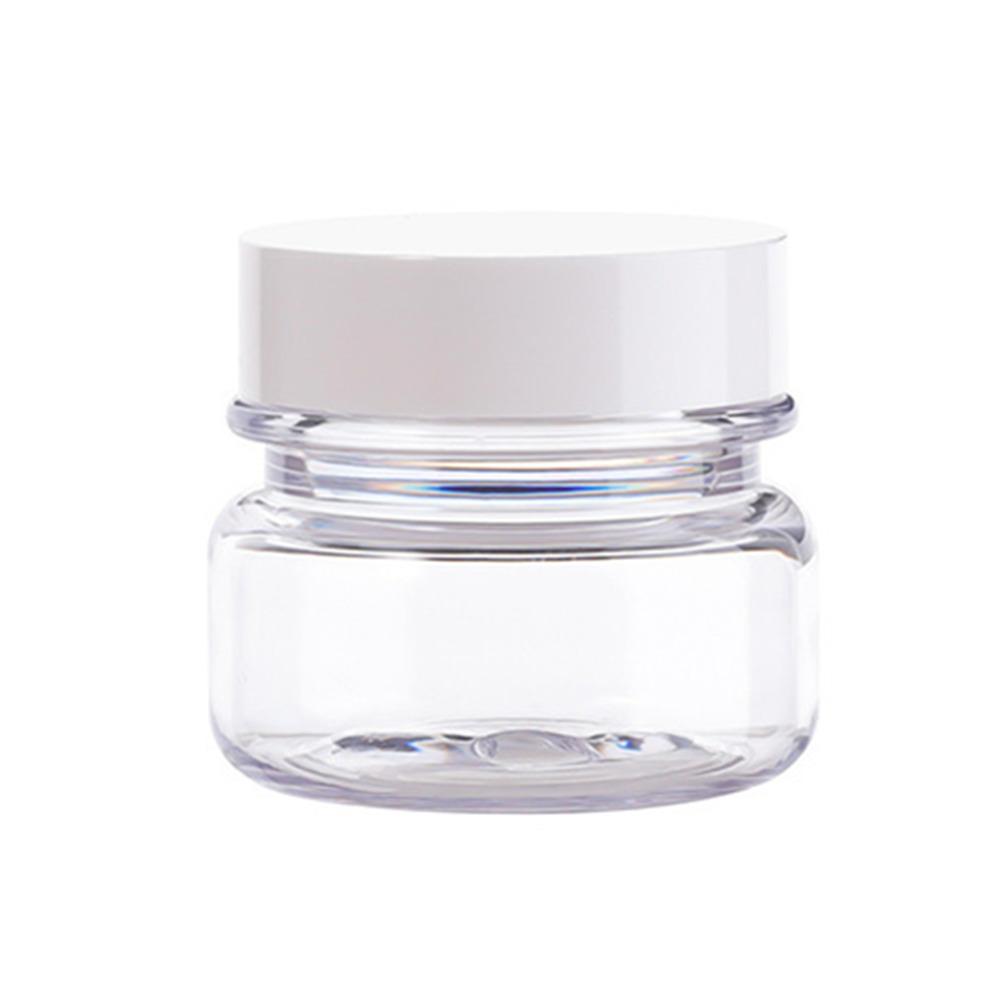 10pcs PET Plastic Cosmetic Bottles Refillable Travel Face Cream Containers - 30ml-Brown+White-Double