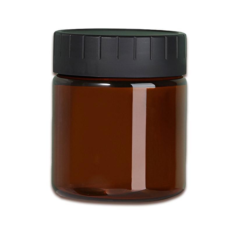 10pcs Brown PET Plastic Wide Mouth Bottles for Storage and Skincare Packaging - Frosted - 120ml