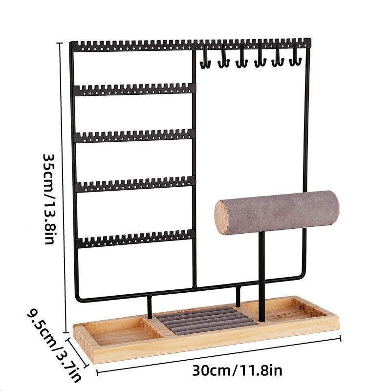 Jewelry Display Rack Earrings Organizer Stand for Jewelry Hangers Storage Holder - White