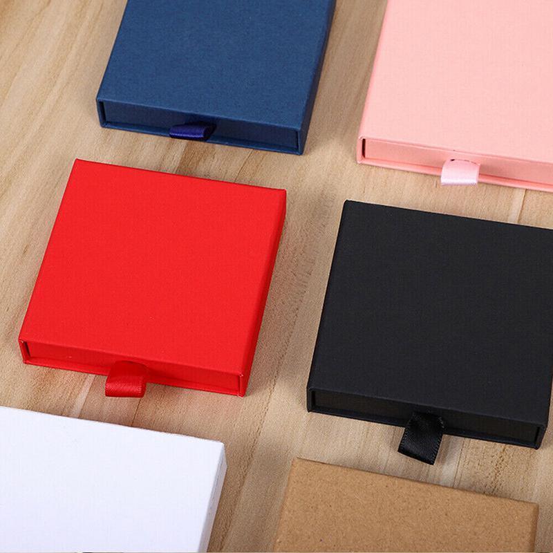 Jewellery Gift Box Necklace Ring Bracelet Bangle Earring Cardboard Box 5*5*3.5cm - Blue