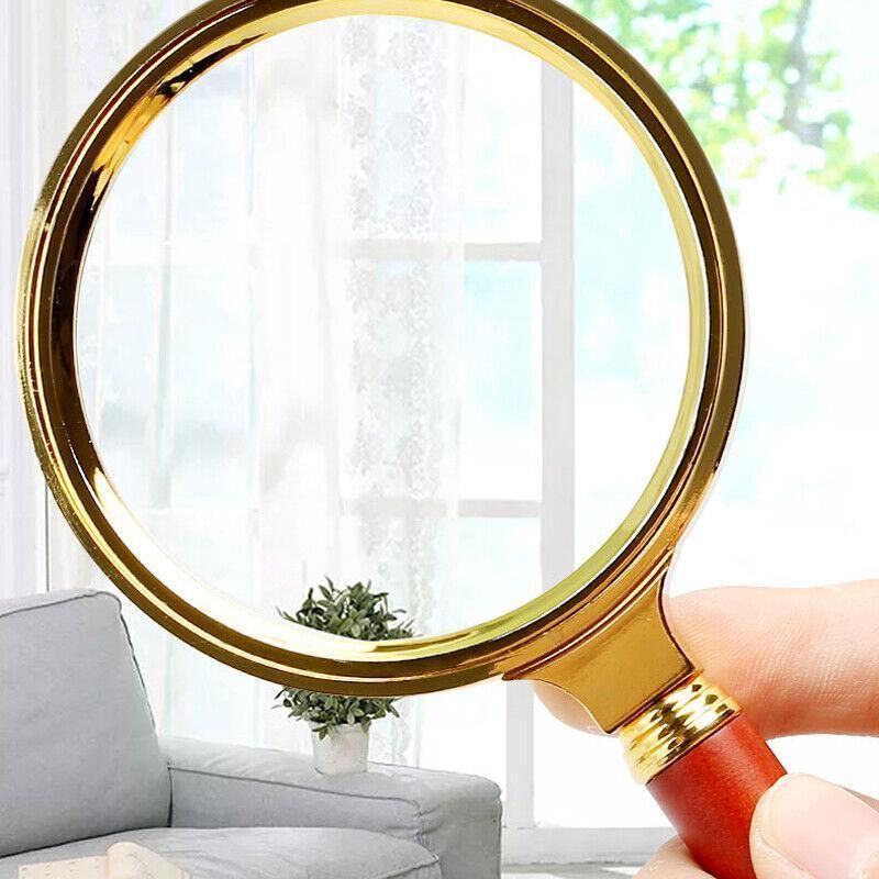 15X Handheld Magnifying Glass 60mm Optical Lens for Reading Jewelry Hobby