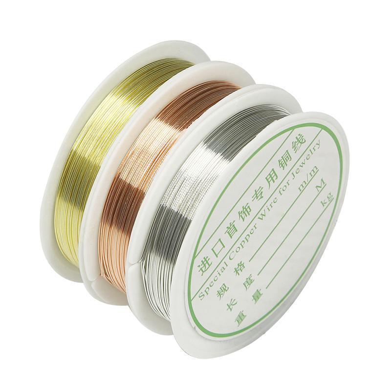 1 Roll Beading Wire Jewelry Making Wire Handmade Craft Cord String DIY Jewelry - Gold