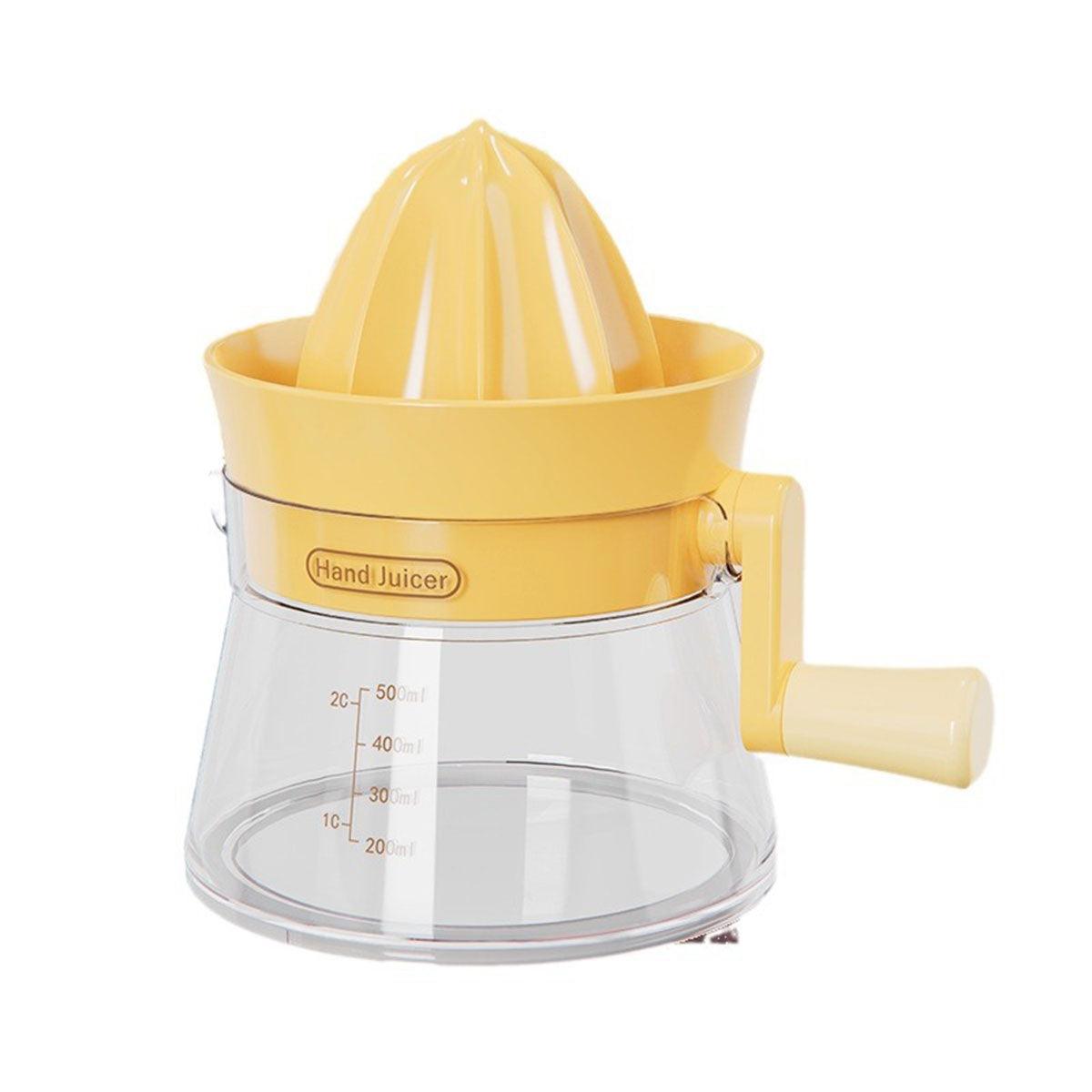Manual Juice Extractor for Orange Lemon Home Citrus Juicer Hand Compressor - White