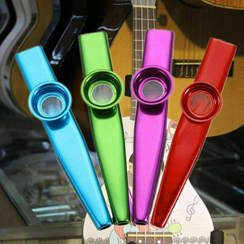 Kazoo Musical Instrument Mouth Flute Diaphragm Guitar Partner Harmonica Style - Blue