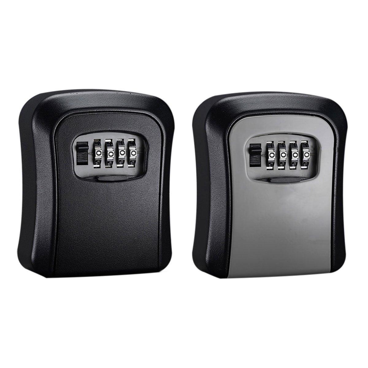 Combination Key Box with Combination Lock for Home Office Security Storage - Black