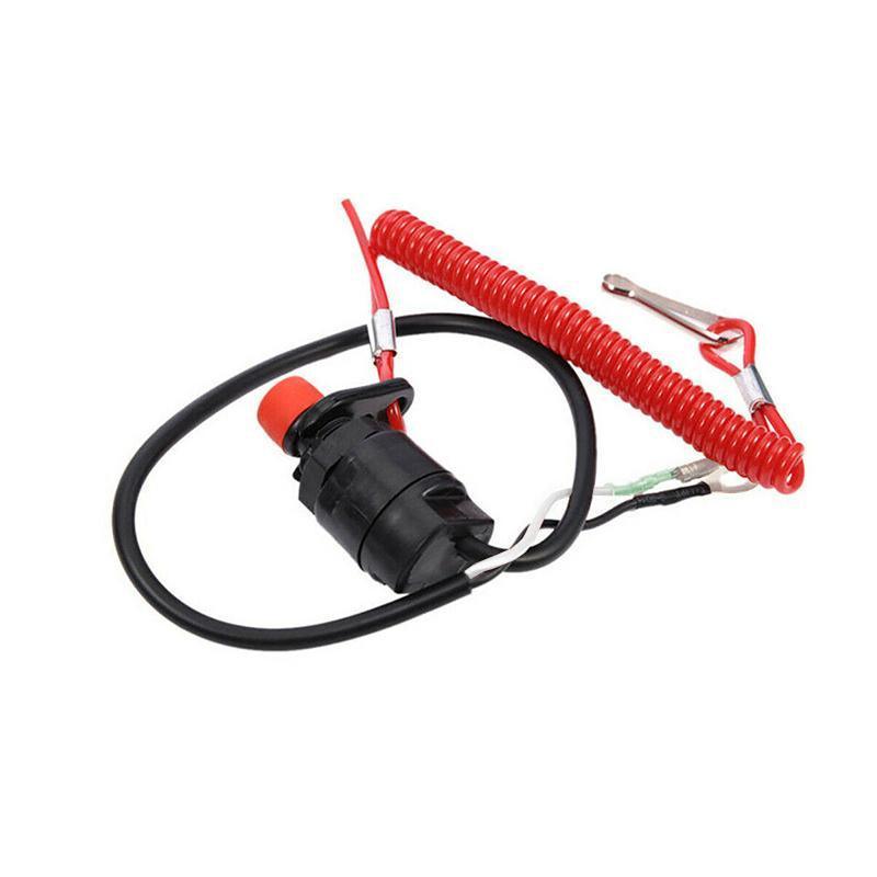 Boat Outboard Engine Motor Kill Stop Switch Emergency Tether Lanyard For Yamaha