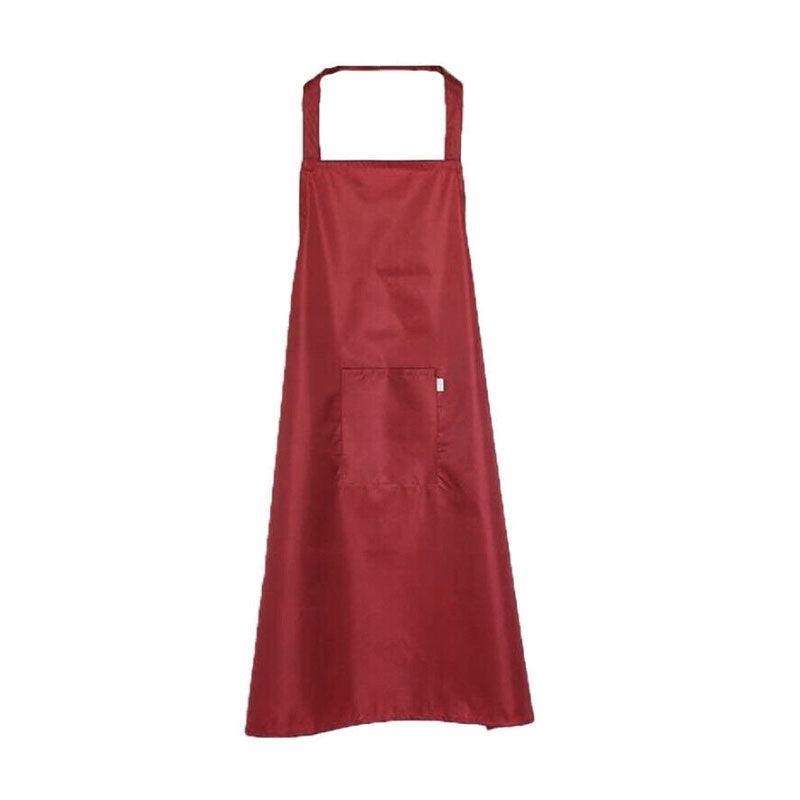 Heavy Duty PVC Waterproof Apron for Kitchen Butcher Cleaning 6pcs 106x68cm - Red