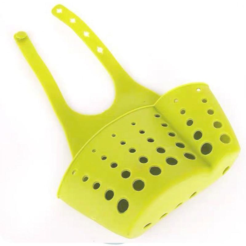 2PCS Kitchen Drain Holder Sponge Sink Storage Rack Basket Organizer Shelf Bathroom - Green