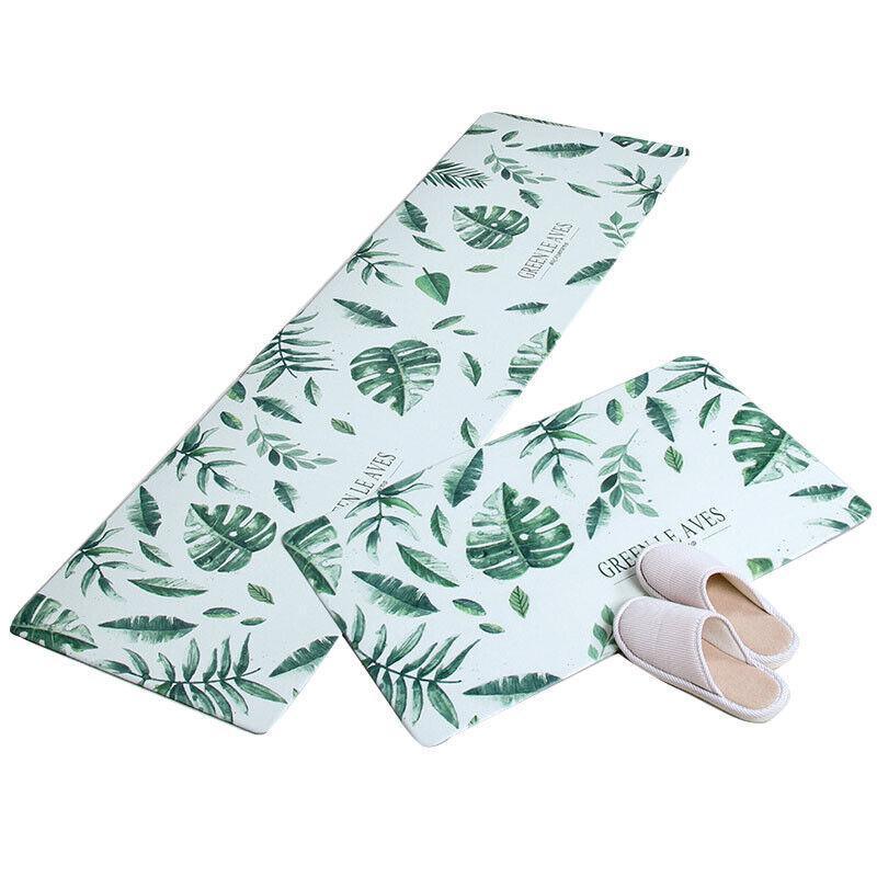 45x180cm Kitchen Mat Non-Slip Waterproof Pvc Floor Rug Carpet Anti-Oil Easy Clean - Gilding