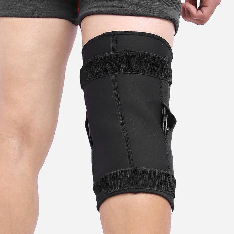 Adjustable Double Metal And Hinged Knee Brace Support Protection Arthritis Sport - L