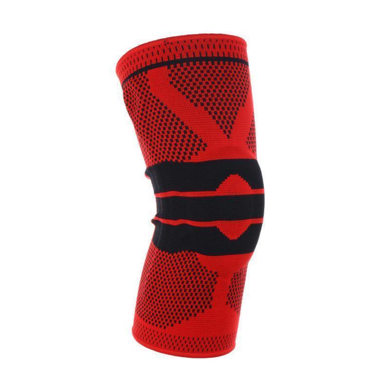 Knee Support Pads Brace Protector Full Gel Sports Joint Medial Gym Patella Strap Red - L