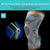 Grey Knee Brace Knee Compression Sleeve Professional Sports Silicone Knee Support - L