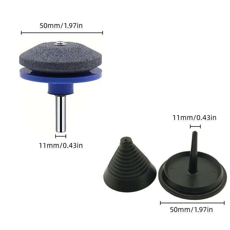 5PCS Lawn Mower Blade Sharpener Wind Powered Balancer Hardware Sharpening Tool