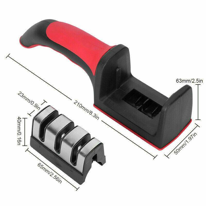 Au Knife Sharpener 3 Stage Kitchen Diamond Sharp Knives Scissor Sharpening Tool
