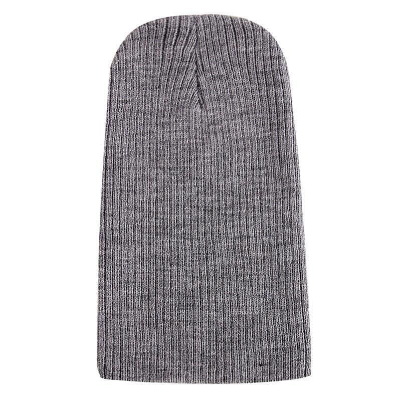 Winter Thermal Warm Women Men Hat Slouch Baggy Hat Beanie Ski Knitted Cap - Beige