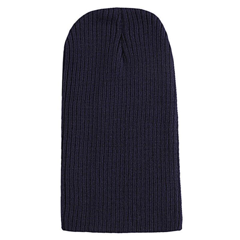 Winter Thermal Warm Women Men Hat Slouch Baggy Hat Beanie Ski Knitted Cap - Beige