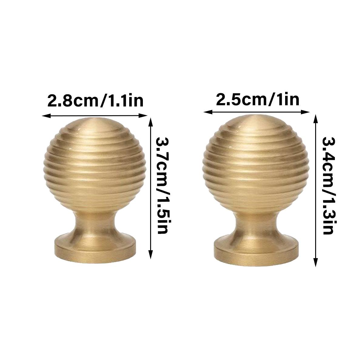 Round Ball Cabinet Handle Single Hole Modern Pull for Drawer Wardrobe Cupboard - 28mm