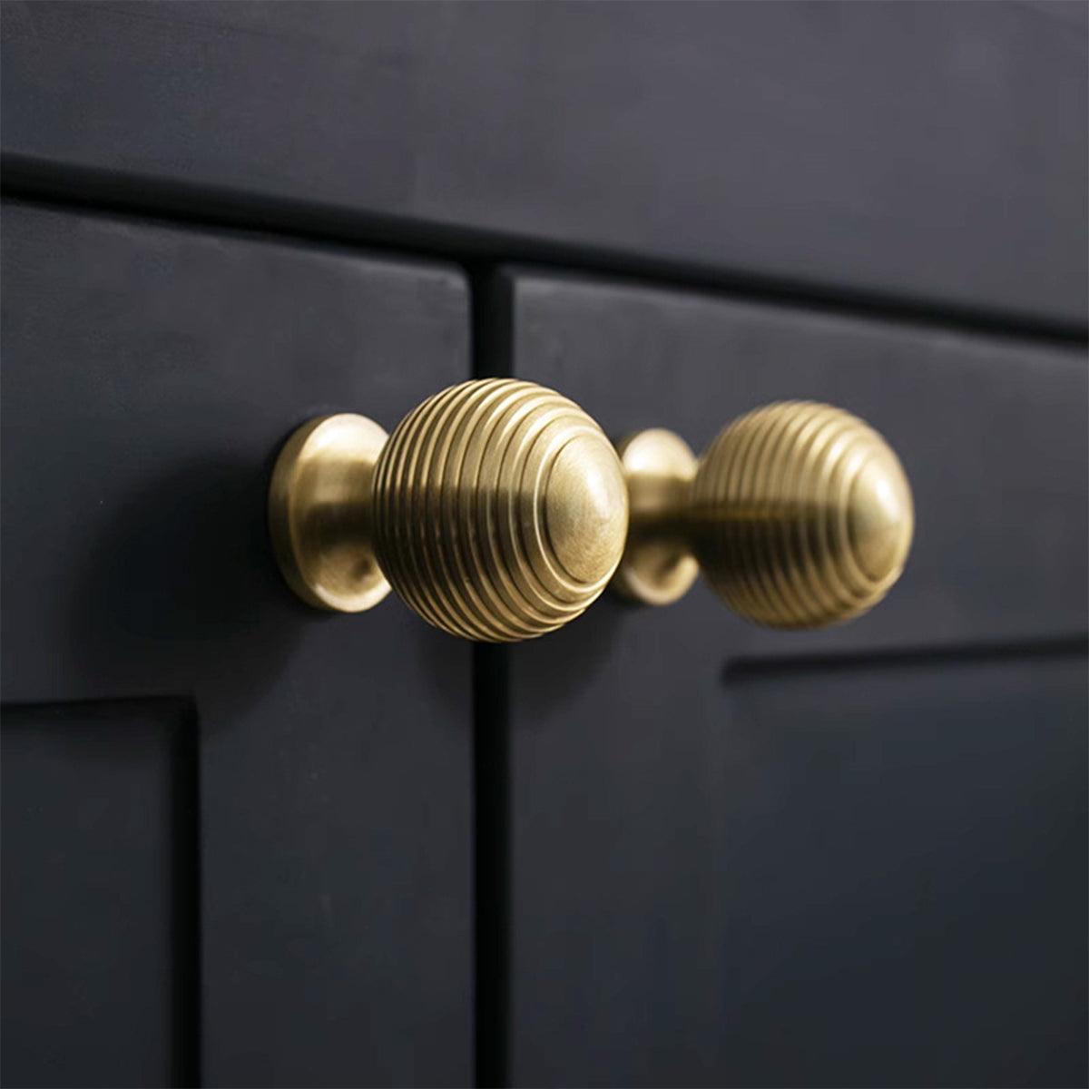 Round Ball Cabinet Handle Single Hole Modern Pull for Drawer Wardrobe Cupboard - 28mm