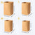 3pcs Washable Kraft Paper Storage Bag for Kitchen Desktop Refrigerator Organizer - L-Square