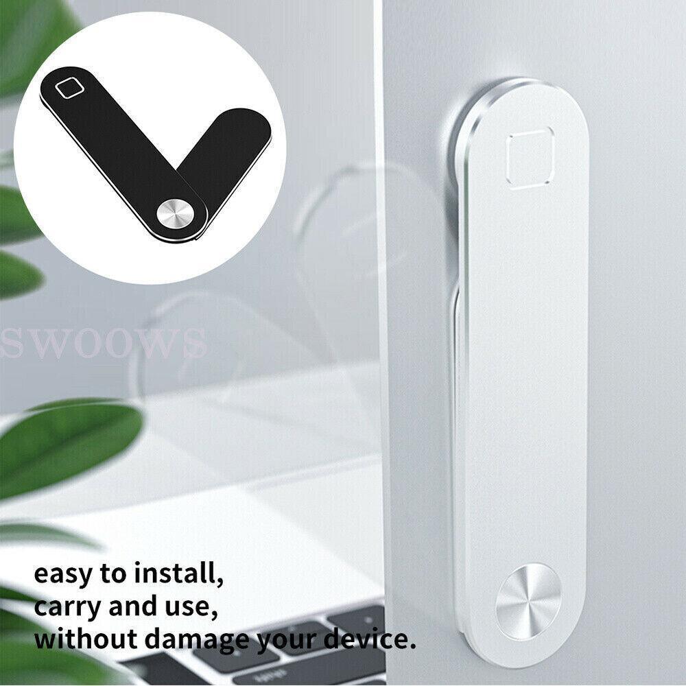 Side Mount Clip Phone Holder for Laptop Adjustable Portable Screen Bracket - Pink