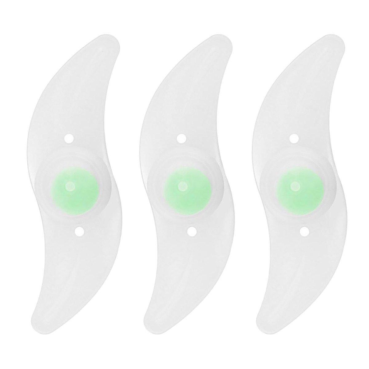 3PCS Mountain Bike Spoke Light Colourful LED Wheel Light Silicone Cycling Gear - Yellow
