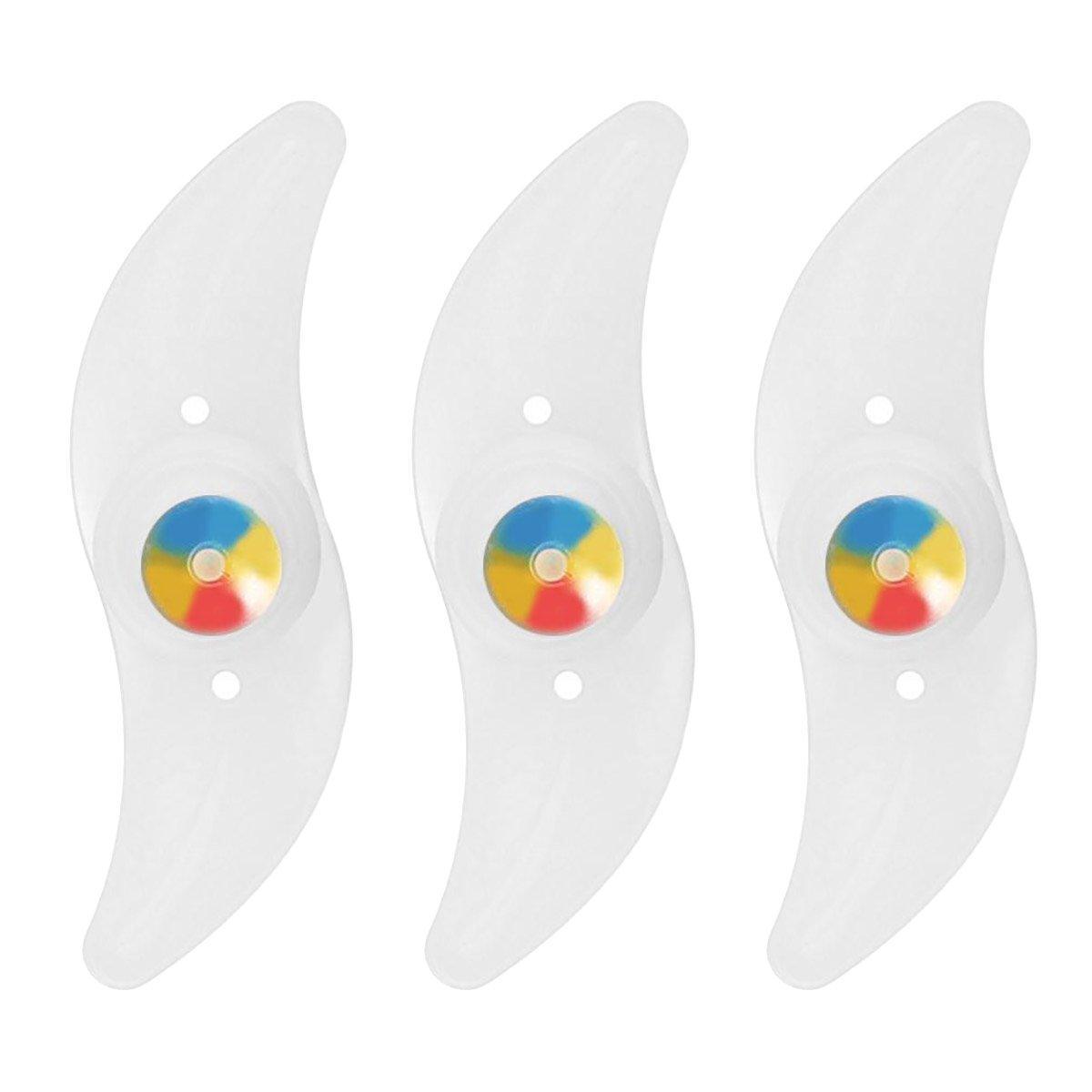 3PCS Mountain Bike Spoke Light Colourful LED Wheel Light Silicone Cycling Gear - Yellow