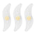 3PCS Mountain Bike Spoke Light Colourful LED Wheel Light Silicone Cycling Gear - Yellow