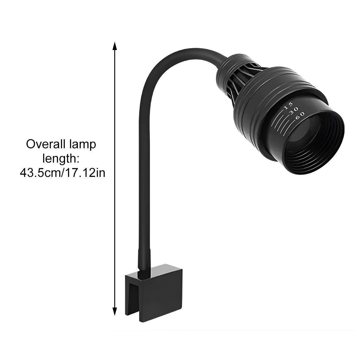 Fish Tank Clamp Light Special Focus Aquarium Lamp for Viewing Landscape Lighting - 9.6W