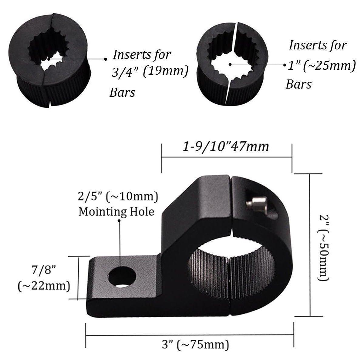 1 Pair Light Clip Fixing Bracket for Car Motorcycle Spotlights Mounting Shelf
