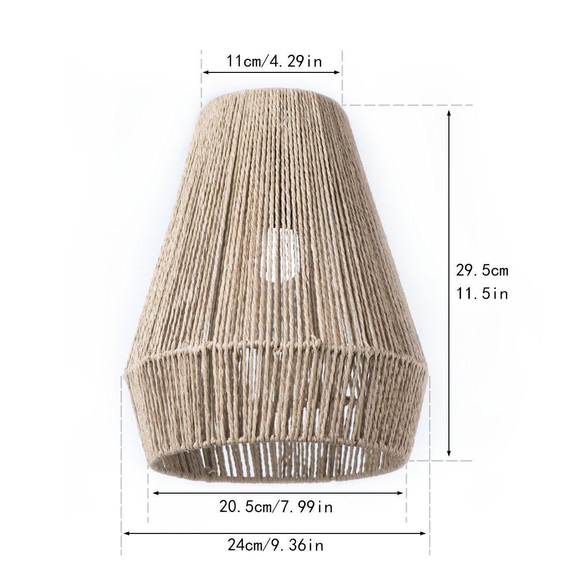 Braided Paper Rope Lampshade Chandelier Hanging Decoration for Lighting Decor