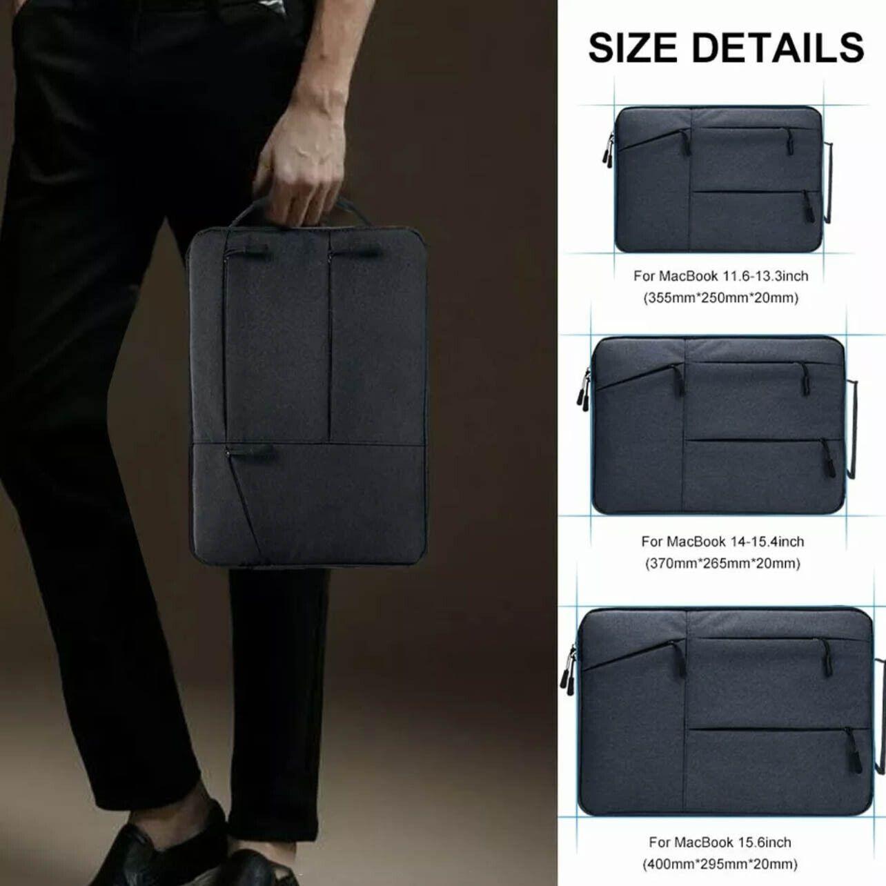 Laptop Sleeve Travel Bag Carry Case For MacBook Air Pro For 12.9”-13.3” - Navy