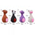 Latex Squeaky Dog Toys Puppy Pet Chew Toys Squeaker Soft and Interactive - Black
