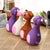 Latex Squeaky Dog Toys Puppy Pet Chew Toys Squeaker Soft and Interactive - Black