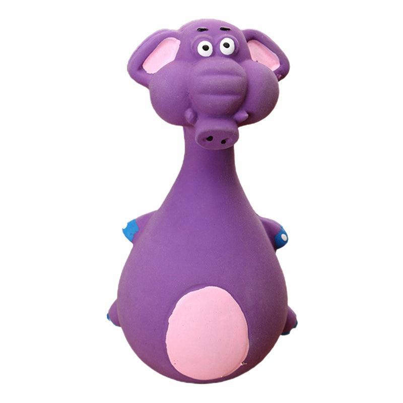 Latex Squeaky Dog Toys Puppy Pet Chew Toys Squeaker Soft and Interactive - Black