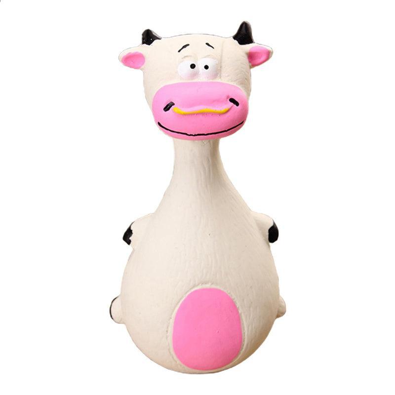 Latex Squeaky Dog Toys Puppy Pet Chew Toys Squeaker Soft and Interactive - Purple