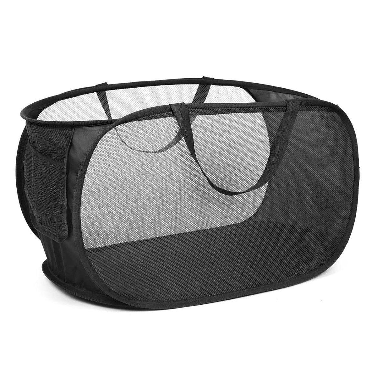 Large Folding Laundry Basket Collapsible Storage Organizer Dirty Clothes Hamper - Green