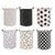 Foldable Laundry Basket Dirty Clothes Hamper Toy Storage Organizer Storage Bin - Black And White Chess