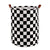 Foldable Laundry Basket Dirty Clothes Hamper Toy Storage Organizer Storage Bin - Black And White Chess