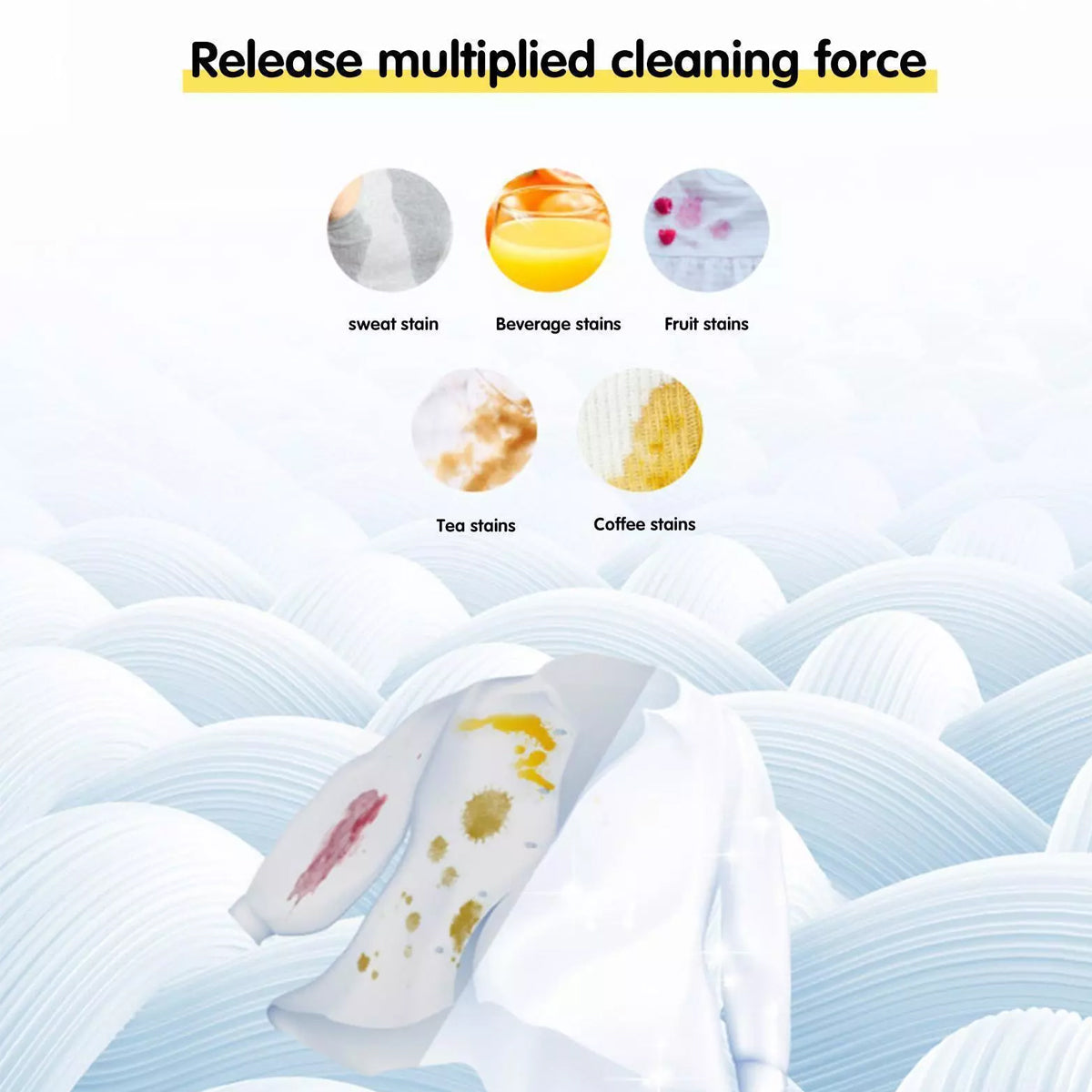 Laundry Tablets Set Portable Cleaning Pods Concentrated for Household Washing - Flax