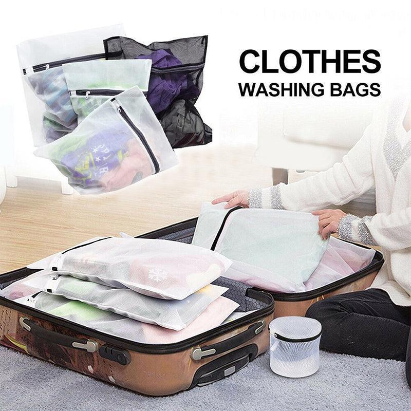 Essential Travel Wash Bag Set for Delicate Clothing – 4 Pack Mesh Bags