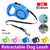 5M Dog Lead Leash Strong Retractable Extendable 5M Lockable Heavy Duty 15Kg - Blue