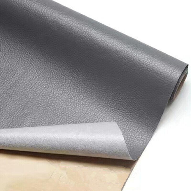 2X Self Adhesive Leather Repair Patches Kit for Sofa Couch Auto Interior Use - Khaki