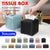 Large Size Tissue Box Dispenser Paper Holder Napkin Case Pu Leather Cover - Pink