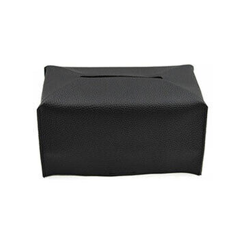 Large Size Tissue Box Dispenser Paper Holder Napkin Case Pu Leather Cover - Pink