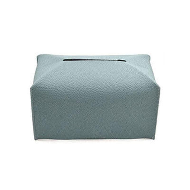 Large Size Tissue Box Dispenser Paper Holder Napkin Case Pu Leather Cover - Pink