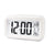 Digital Bedside Led Snooze Alarm Clock Time Temperature Day/Night Desktop Clock - White