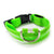 L Size USB Rechargeable LED Dog Collar Nylon Glow Flashing Light Up Neck Strap - Yellow