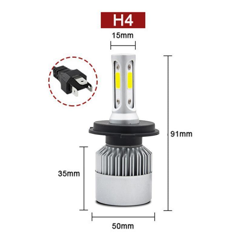 H4 9003 2000W 300000LM LED Headlight kit Lamp Bulbs Globes High Low Beam Upgrade